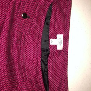 Loft Maroon Skirt